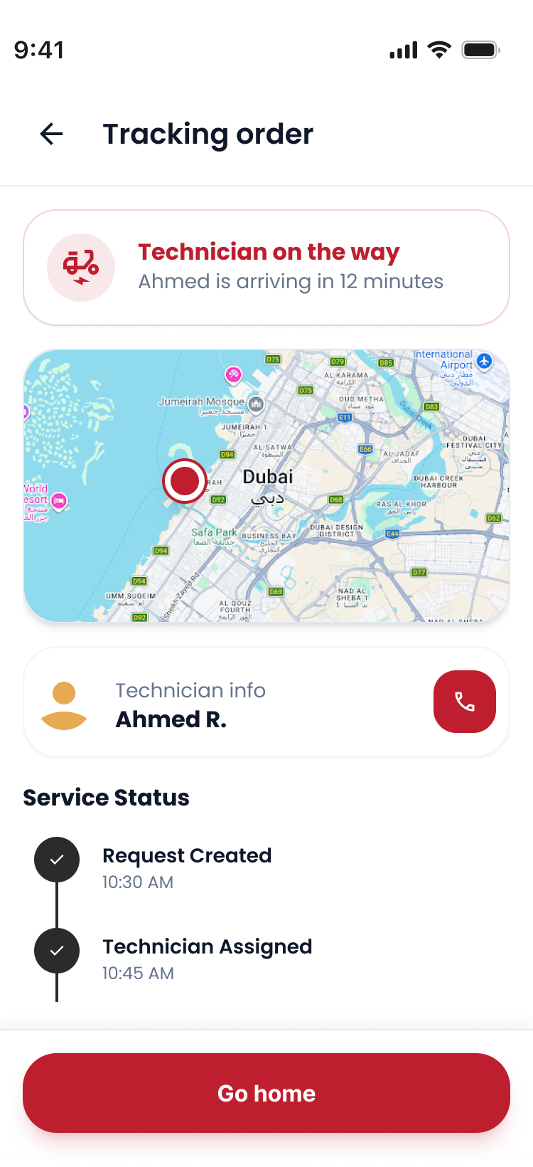 Tracking Screen